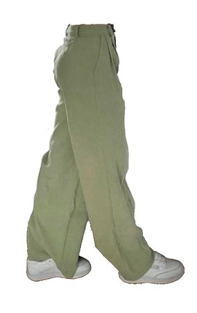 sage green trousers