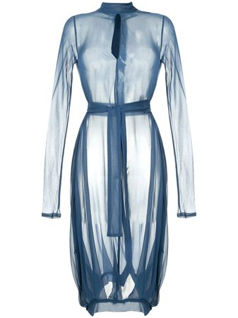 Taylor Comprehensive Sheer Dress 1438KSGDRI Blue | Farfetch
