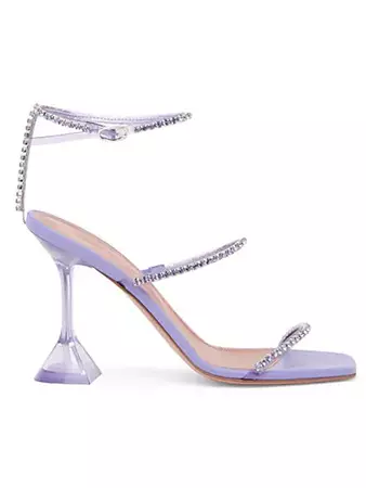 Shop Amina Muaddi Gilda Crystal-Embellished Sandals | Saks Fifth Avenue