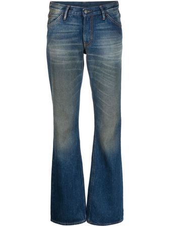 Acne Studios Denim Cotton Jeans In Blue | ModeSens