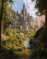 aesthetic fantasy forest castle - Google Search