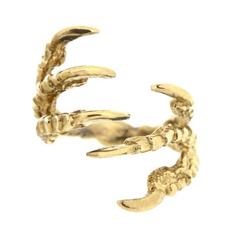 Pigeon Grasp Ring - Gold | Tessa Metcalfe Jewellery