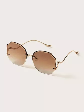 Simple Rimless Sunglasses | SHEIN USA