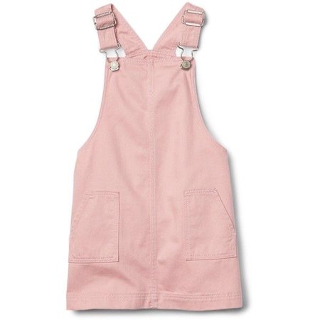 pink overall skirt