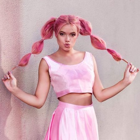 neon pink pigtails - Google Search
