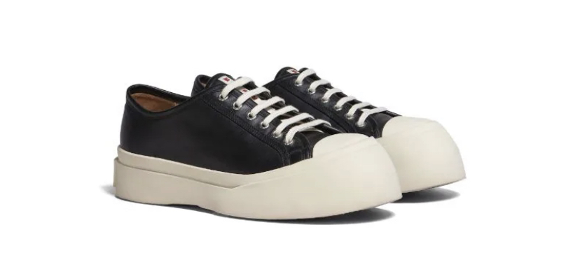 Pablo leather flatform sneakers