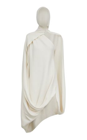 ALAÏA Hooded Cashmere Midi Dress