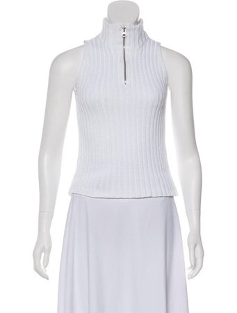Brunello Cucinelli Sleeveless Zip-Up Top - Clothing - BRU82503 | The RealReal