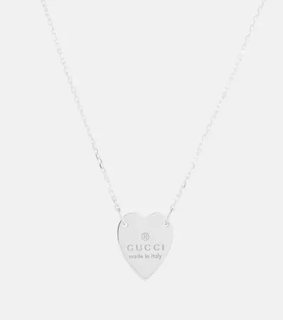 Sterling Silver Heart Necklace in Silver - Gucci | Mytheresa