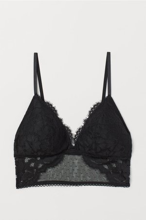 Padded Lace Bralette - Black - Ladies | H&M CA