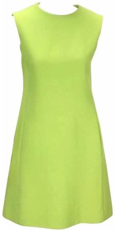 Green 60s Mod Shift Dress