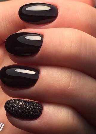 black nails