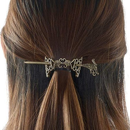 Amazon.com : Large Celtic Knots Dragon Hairpins –Norse Viking Crown Hair Jewelry for Long Hair Braids Barrettes Vintage Viking Runes Women Girl Hairpin Hair Clips Stick Irish Slide Accessories : Beauty & Personal Care