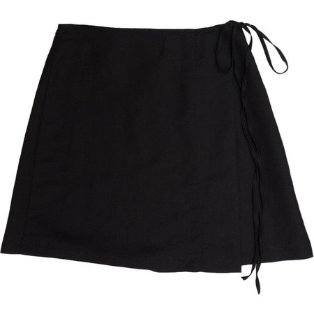 black ballerina wrap skirt