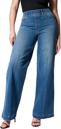 Endlapin Oprah Favorite Jeans, 2023 New Seamed Front Wide Leg Jeans for Women High Waist (Dark Blue,3XL) at Amazon Women's Jeans store