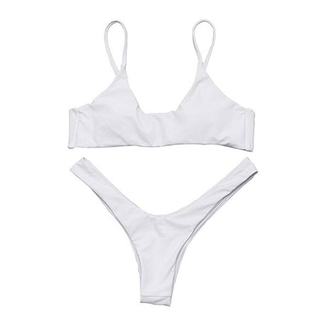 Amazon.com: Imysty Womens Swimsuits Bikini Two Pieces Triangle Solid Swimwear Bathing Suit: Clothing