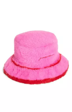 Jacquemus Le Bob Neve Faux Fur Bucket Hat | Nordstrom