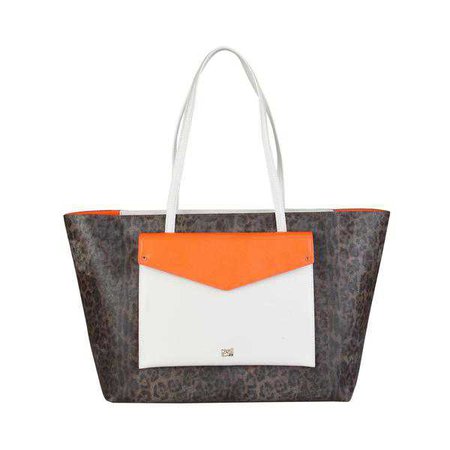 Tote Bags | Shop Women's Cavalli Class White Tote Bag at Fashiontage | C61PWCIT0042F87_OFFWHITE-ORANGE-White-NOSIZE