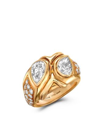 Bvlgari Pre-Owned 18kt Geelgouden Ring - Farfetch