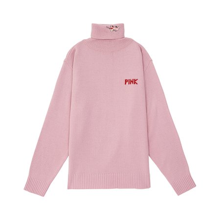 [AW17 Pink Panther] PP Turtleneck Knit(Pink) - STEREO-SHOP