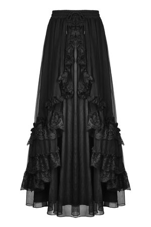 Venba Long Gothic Victorian Skirt by Dark in Love - Ladies Gothic Tops