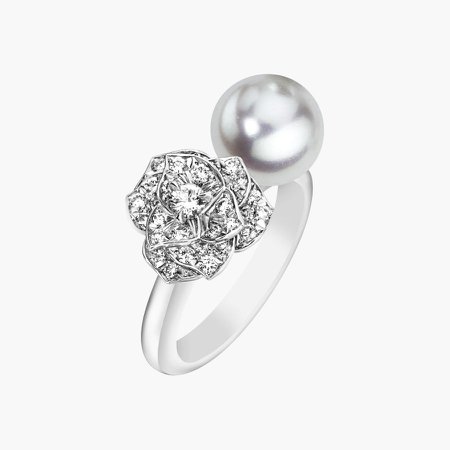 White gold Pearl Diamond Ring G34UU100 - Piaget Luxury Jewelry Online