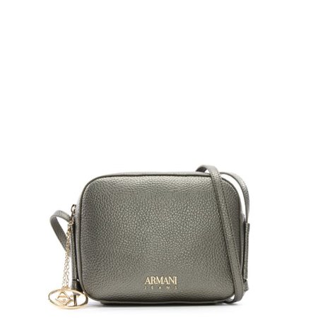 Armani Jeans Pewter Pebbled Cross-Body Bag