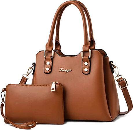 Amazon.com: XIAOYU Purses and Handbags for Women Fashion Tote Bag Shoulder Bag Top Handle Satchel Purse Set 2pcs (Black) : Clothing, Shoes & Jewelry