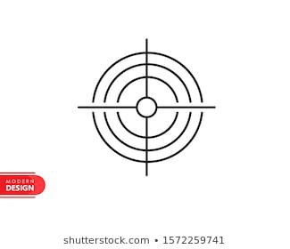 Target Scope Line Icon Modern Design Stock Vector (Royalty Free) 1572259741