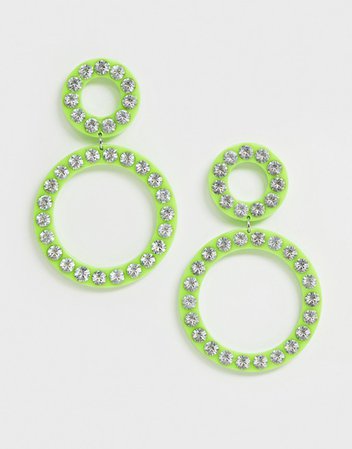 neon earrings