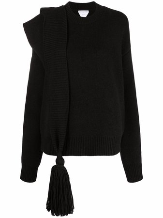 Bottega Veneta Shetland-wool maxi-tassel Knitted Jumper - Farfetch