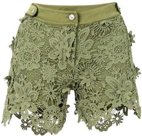 lace fitted shorts