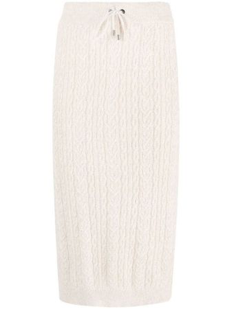 Brunello Cucinelli cable-knit Midi Skirt - Farfetch
