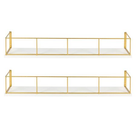 24" X 4" 2pc Decorative Wall Shelf - Kate & Laurel All Things Home : Target