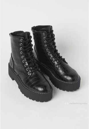 Military boots gator black 1
