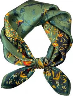 Andantino silk neck scarf