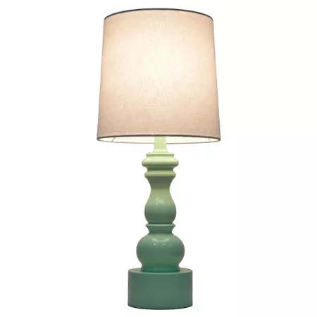 Turned Table Lamp Touch Control Mint - Pillowfort : Target