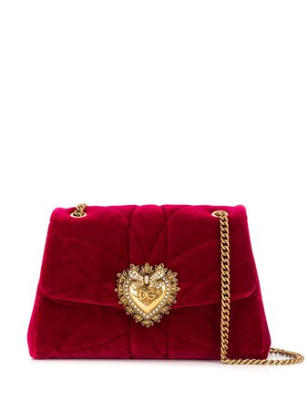 Dolce & Gabbana Large Devotion Shoulder Bag BB6728AA090 Red | Farfetch
