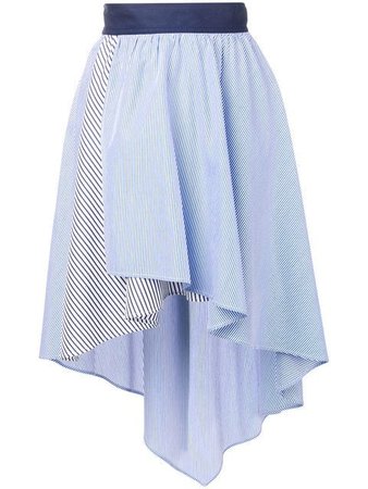 Sonia Rykiel Striped Asymmetric Skirt - Farfetch