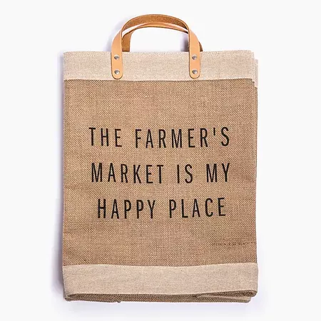 Apolis™ The Farmer's Market Is My Happy Place market bag : Women totes | J.Crew