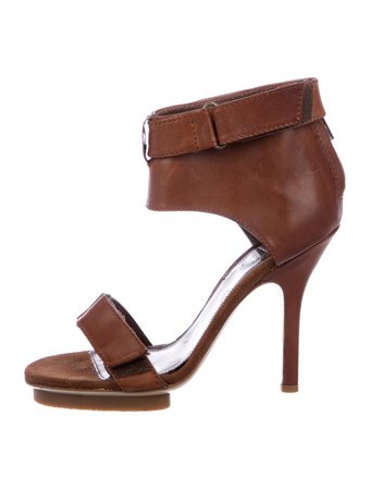 Acne Studios Leather Ankle Strap Sandals - Shoes - ACN43270 | The RealReal