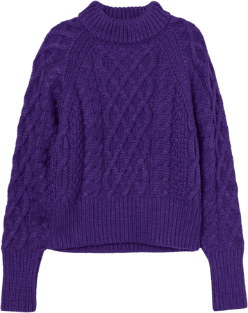 H&M purple jumper