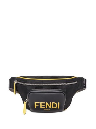 Shop Fendi logo-print belt bag with Express Delivery - FARFETCH