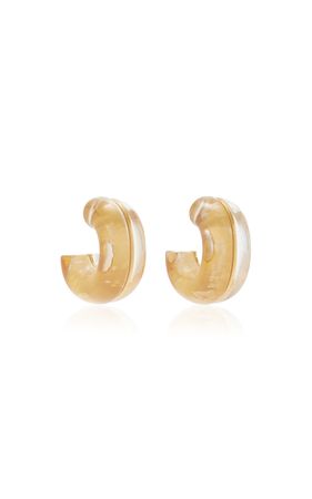 Halo Gold-Plated, Acrylic Hoop Earrings By Lizzie Fortunato | Moda Operandi