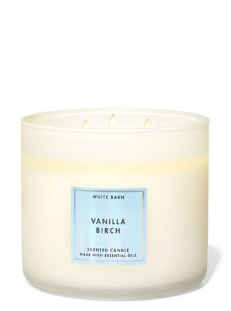 Vanilla Birch 3-Wick Candle - White Barn | Bath & Body Works