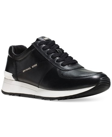 Michael Kors Allie Trainer Sneakers & Reviews - Athletic Shoes & Sneakers - Shoes - Macy's black