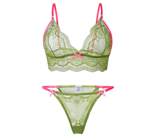 Pink and Green Lingerie