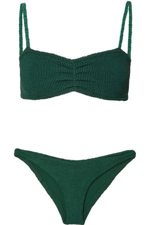 Hunza G | Trina seersucker bikini | NET-A-PORTER.COM