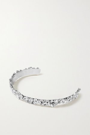 Silver Kate rhodium-plated crystal headband | LELET NY | NET-A-PORTER