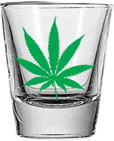weed shot glass